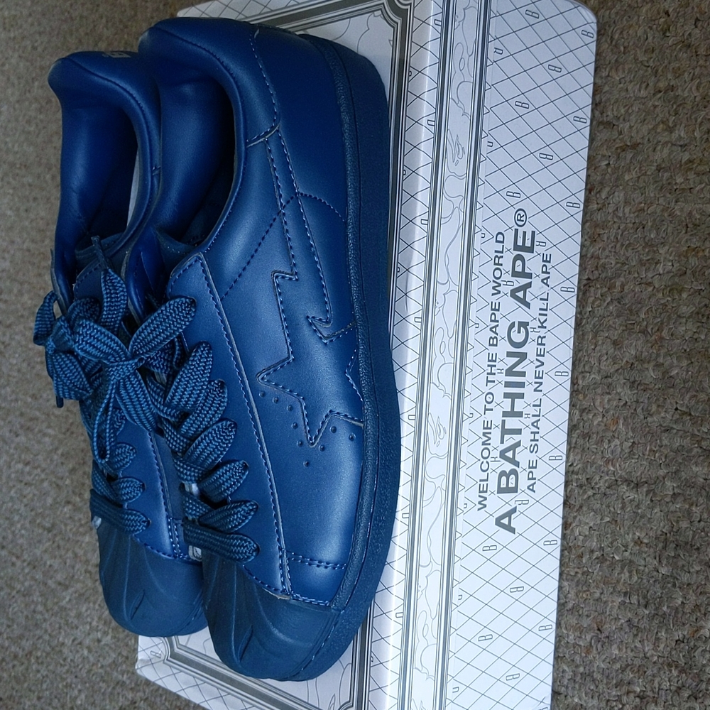 Bape Skullsta Dark Navy Size 10